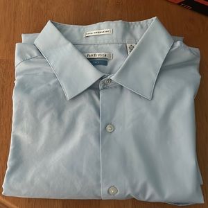 Men’s tall light blue dress shirt